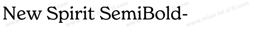 New Spirit SemiBold字体转换